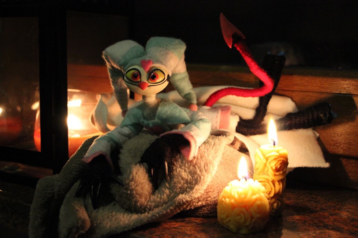 Fizzarolli Helluva Boss figurka handmade artdoll