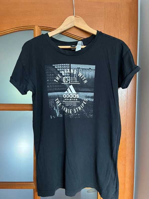 adidas tshirt na siłownie basic koszulka bluzka sportowa sport