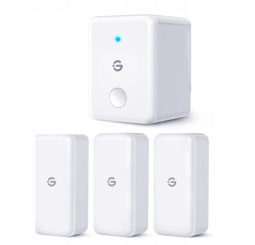 Termometry i higrometry GoveeLife 3szt H5151 WiFi z bramką H5100 BIAŁE