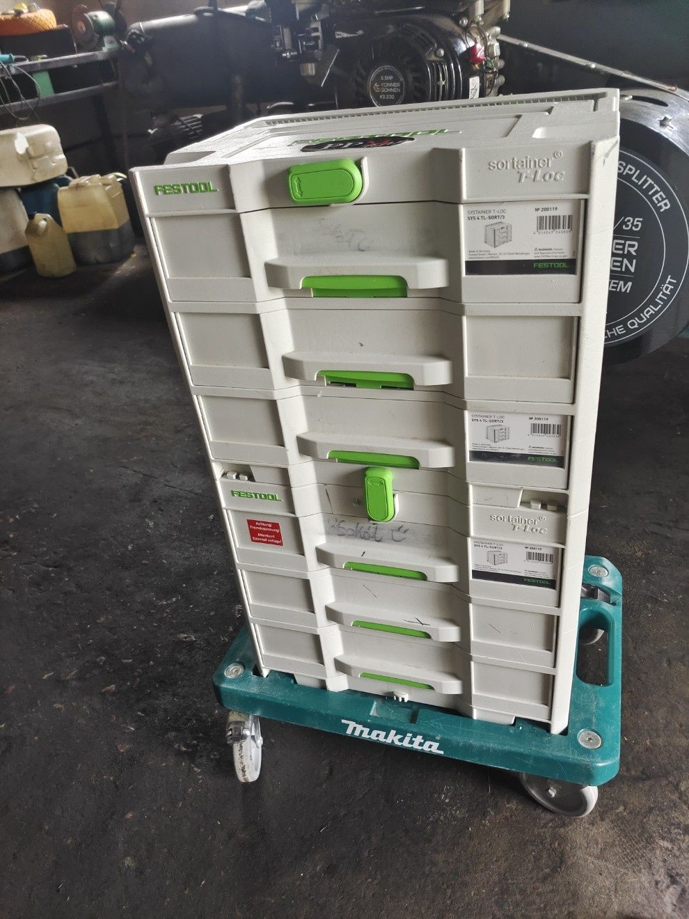 Szafka FESTOOL 2x SYS 4 LT SORT/3 plus wózek