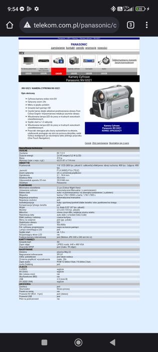 Kamera Panasonic Panasonic