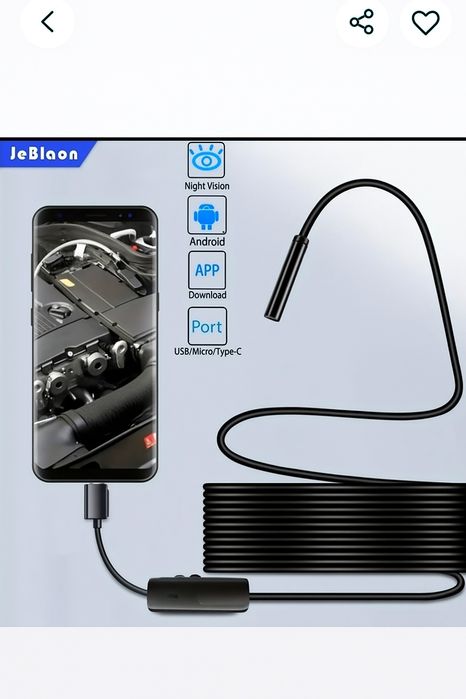 Kamera USB inspekcyjna 1 m nowa