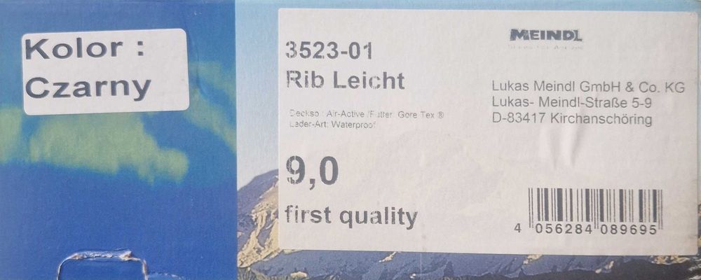Buty taktyczne/trekkingowe MEINDL Rib Leicht mod. 3523-01 rozmiar 42.5