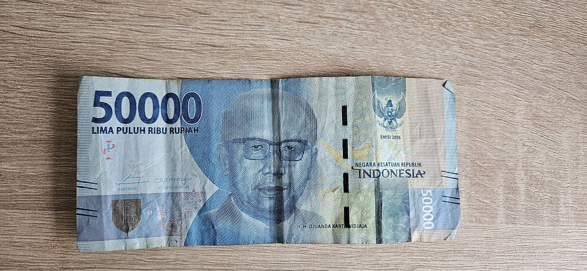 Banknot kolekcjonerski rupia indonezyjska