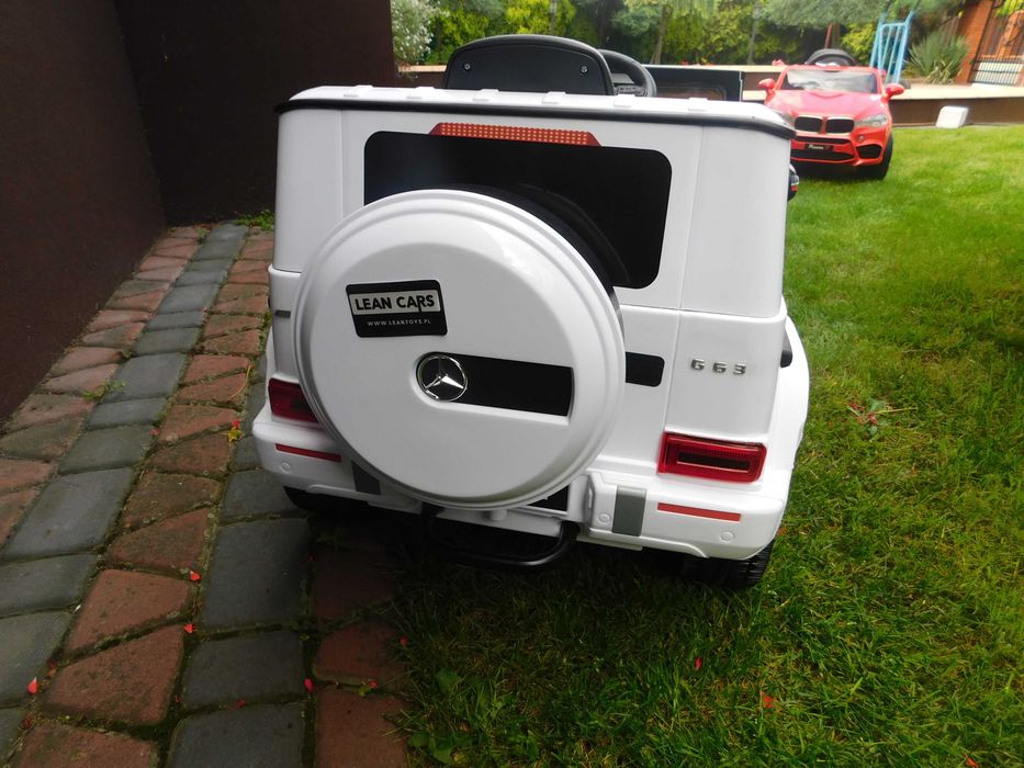 Auto na akumulator Mercedes G63 samochód dla dziecka USB EVA PILOT