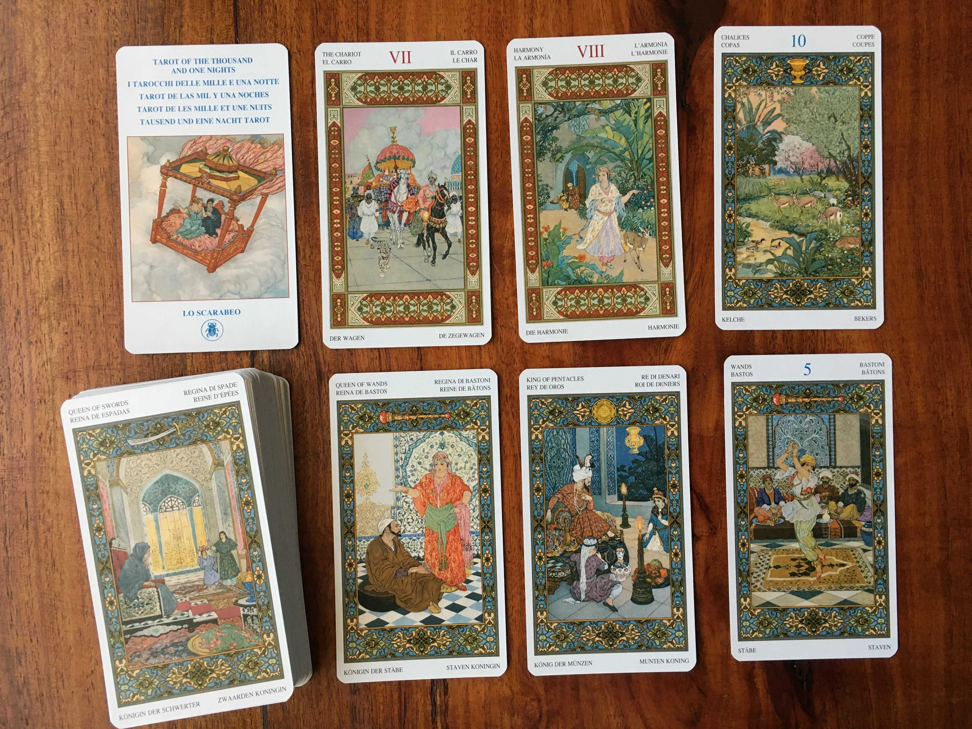 Baralho de cartas de Tarot - Tarot 1001 noites