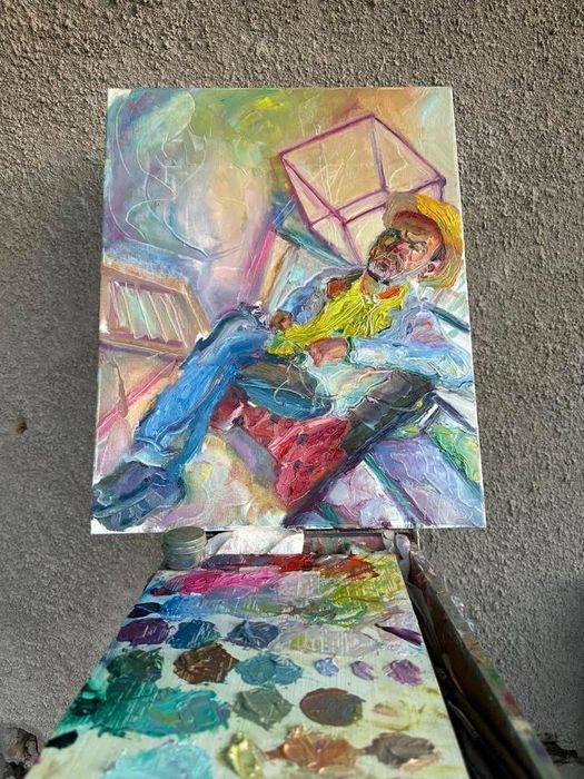 Авторська картина "У просторі себе", олія, 40x50