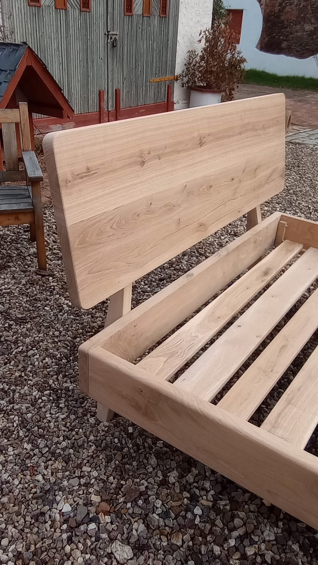 Łóżko 200x160 z litego drewna dębowego