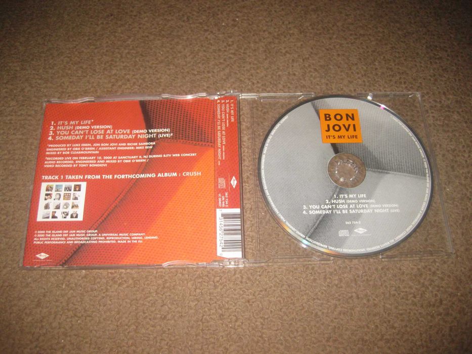 CD Single dos Bon Jovi "It`s My Life"