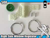 Peugeot Kits de reparação Elevadores de vidros 206/307/406/407/607/508