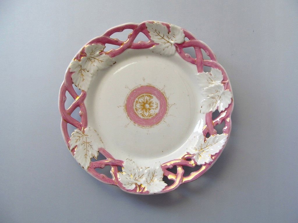 malowana porcelanowa patera 1850-80