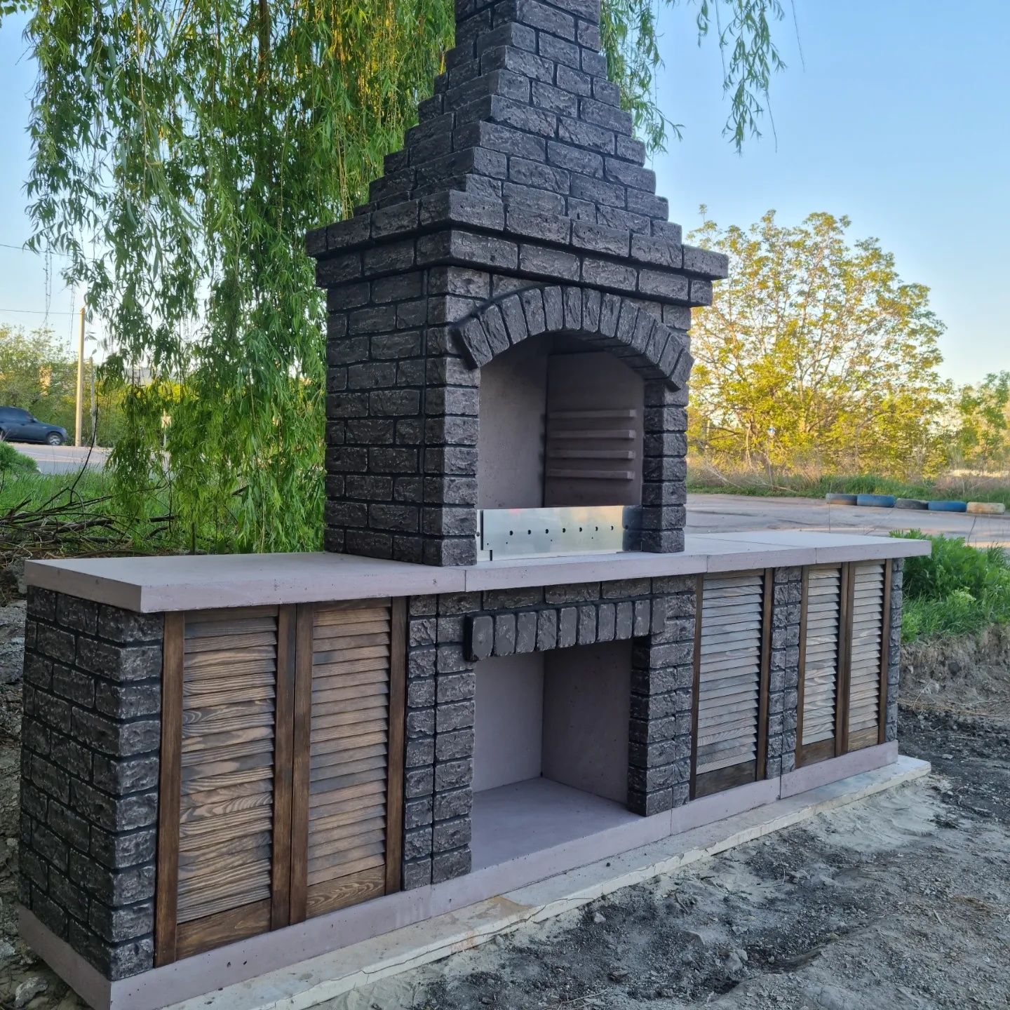 Уличный камин - барбекю XL