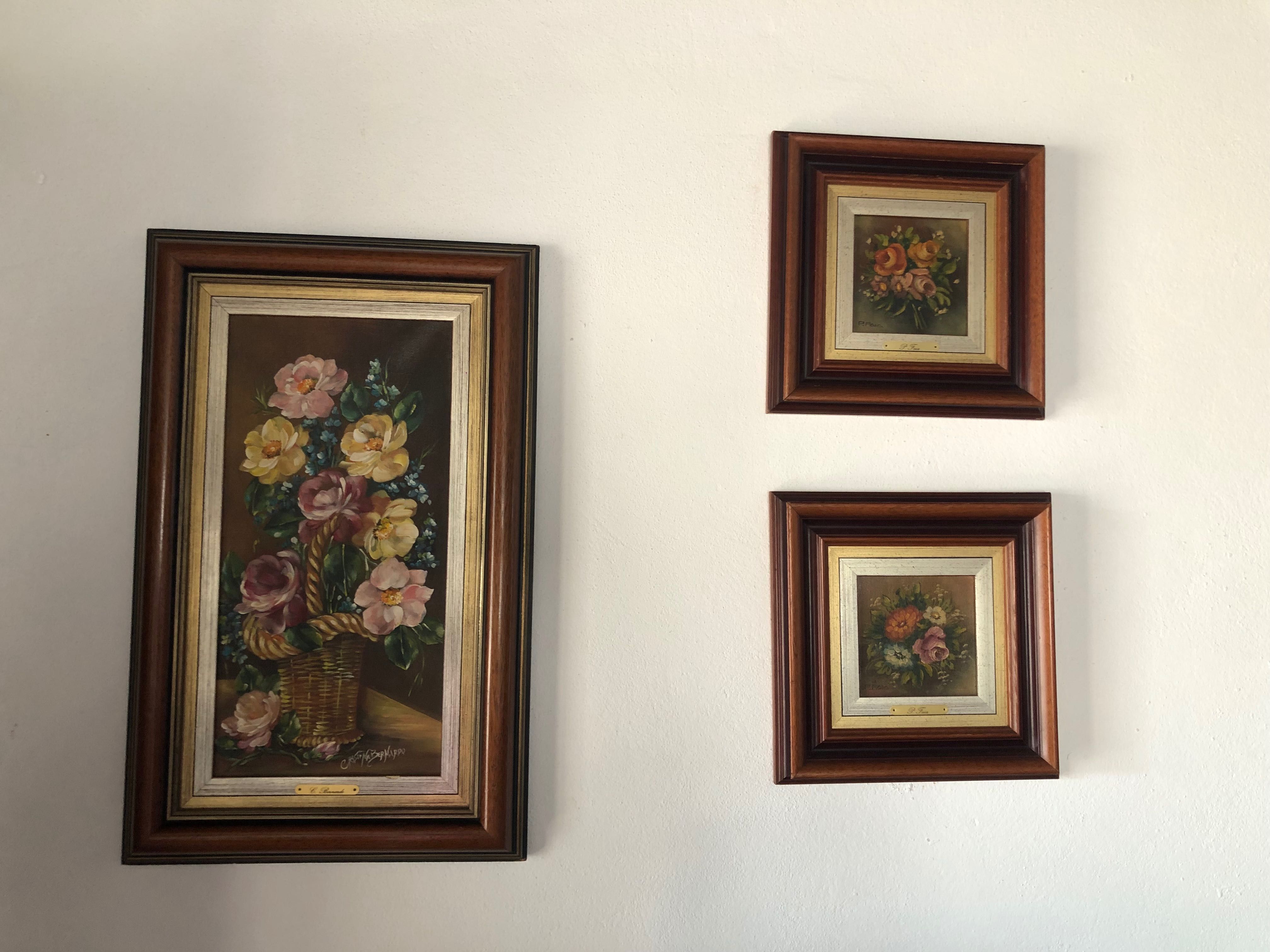 Quadros com flores
