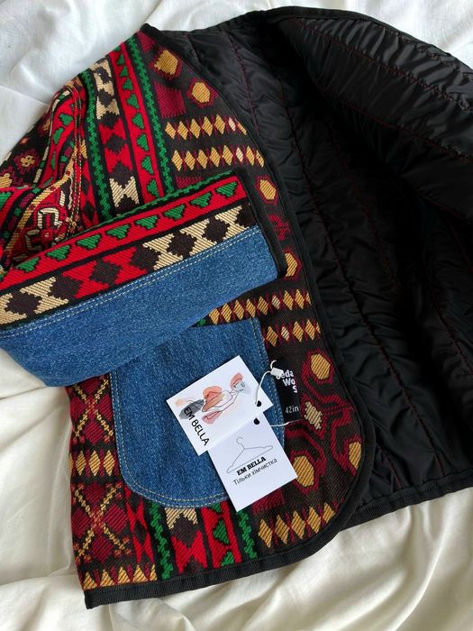 Куртка ручної роботи джинсовка утеплена