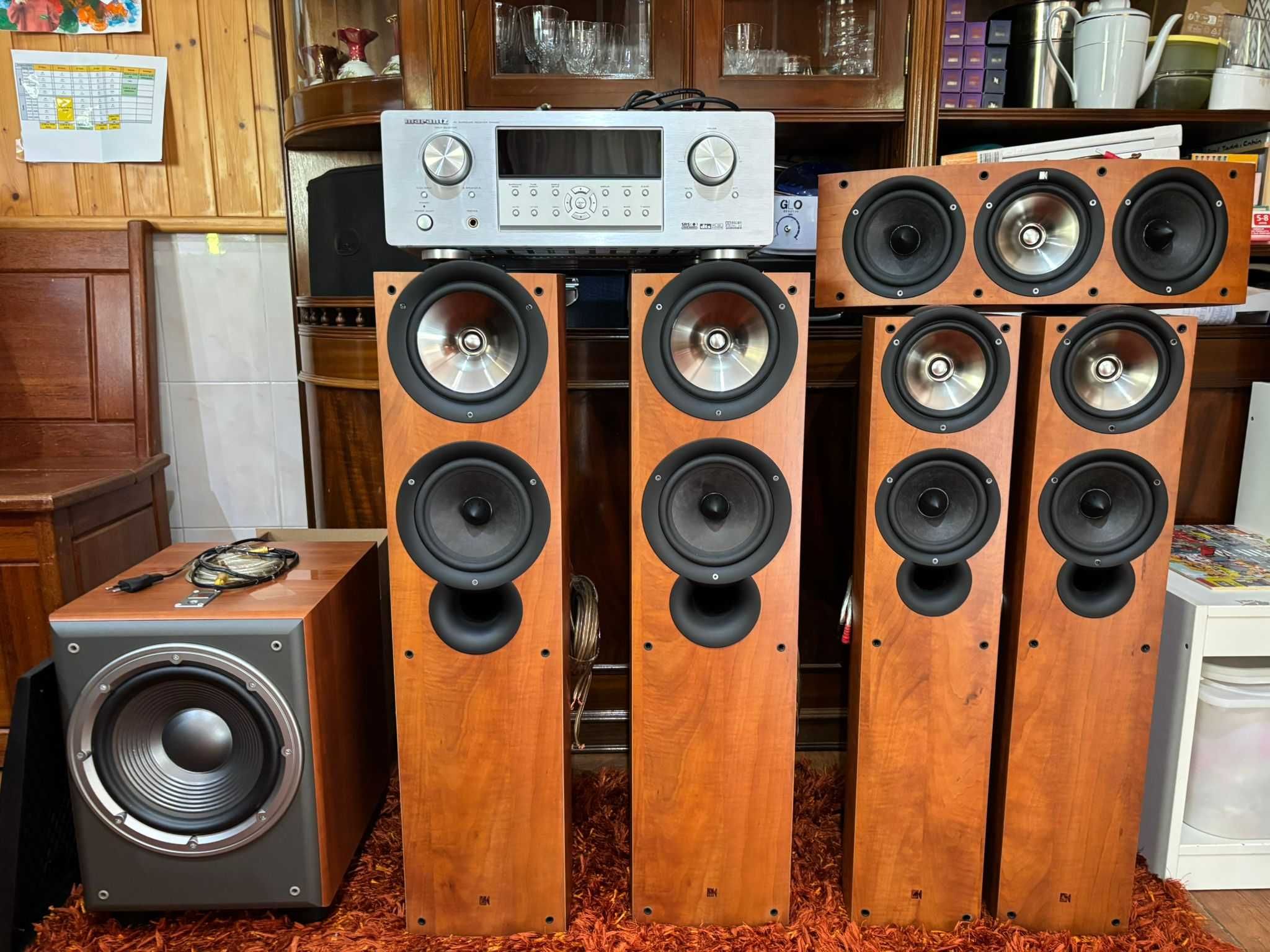 Sistema de som completo para casa