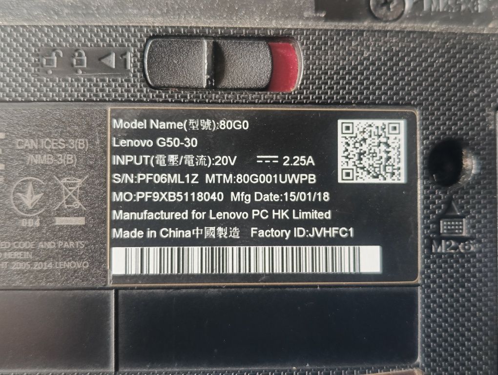 Laptop Lenovo G50-30