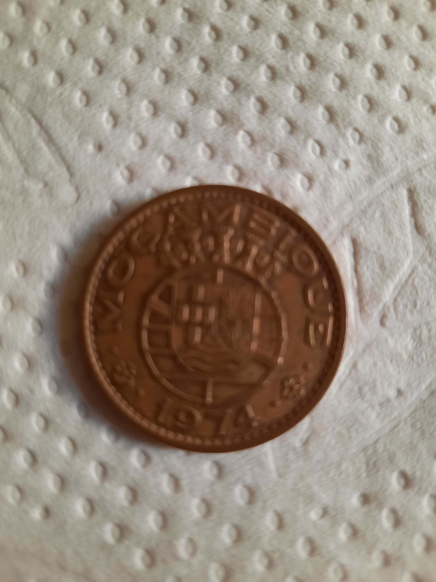 Moeda de 1 escudo Moçambique 1964