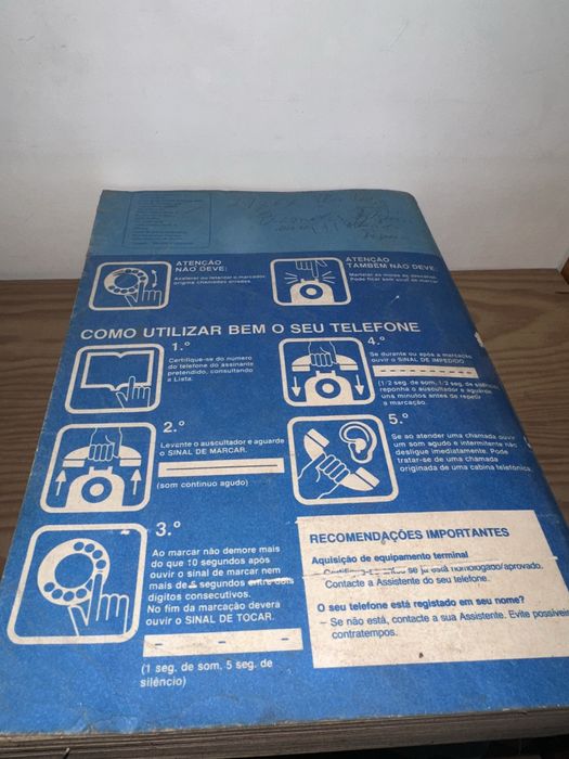 Lista telefónica antiga 84 e 85