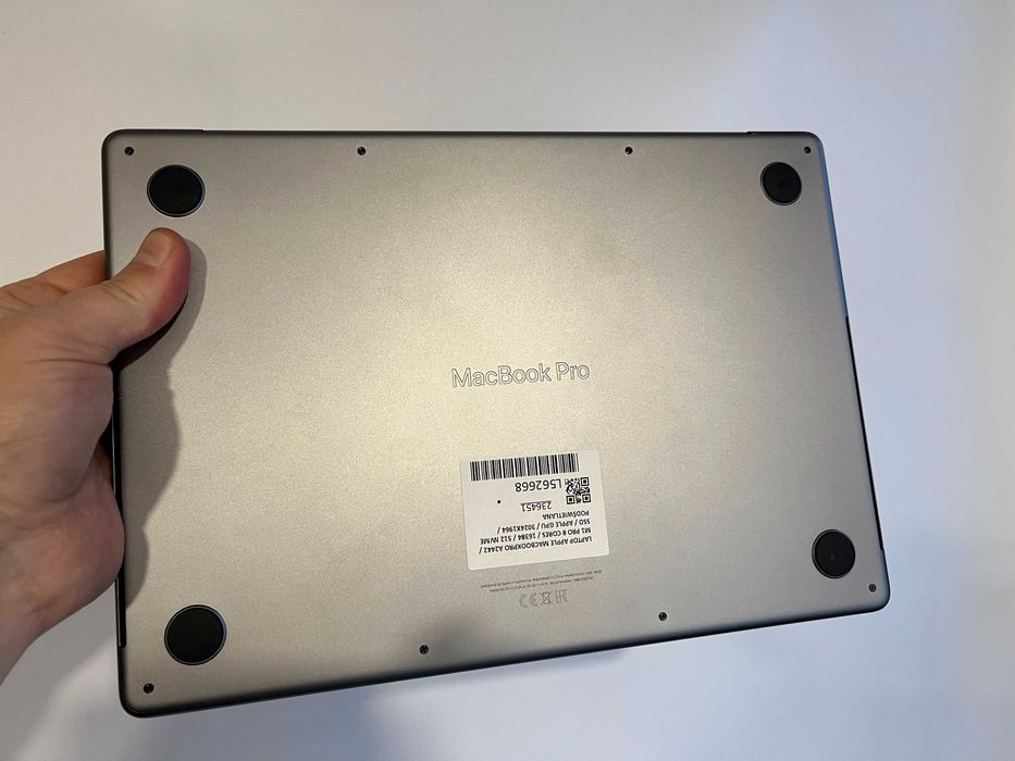 Laptop Apple MacBook A2442 Pro M1 Pro 16GB 512GB Space Gray 2021r FV23