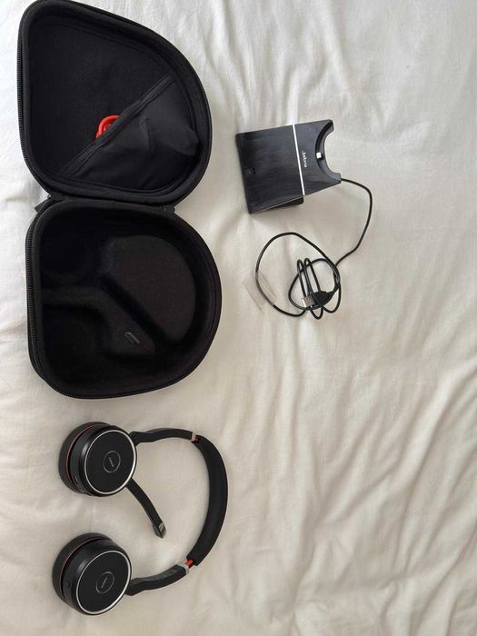 Auscultadores Jabra Evolve 75 UC + Base de Carga