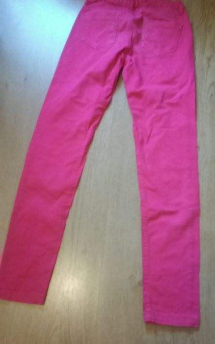 Calças de ganga rosa forte da Zara Kids tam. 11-12 anos até 152cm