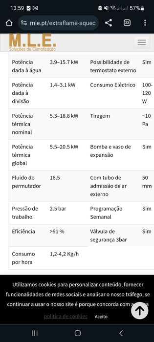 Salamandra pellets aquecimento central da Extraflame