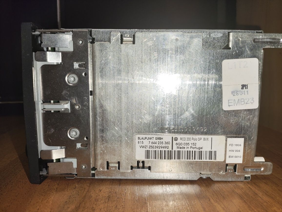 Штатная магнитола VW RCD200 2DIN CD ОРИГИНАЛ Blaupunkt