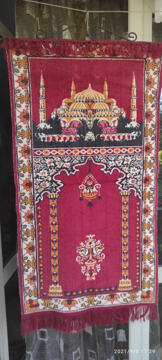 Kilim Gobelin Dywanik modlitewny klęcznik z czasów PRL