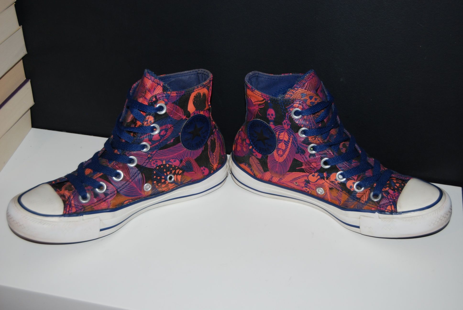 Buty trampki Converse Chuck Taylor w czaszki i pióra 36 dł wkł 22,5