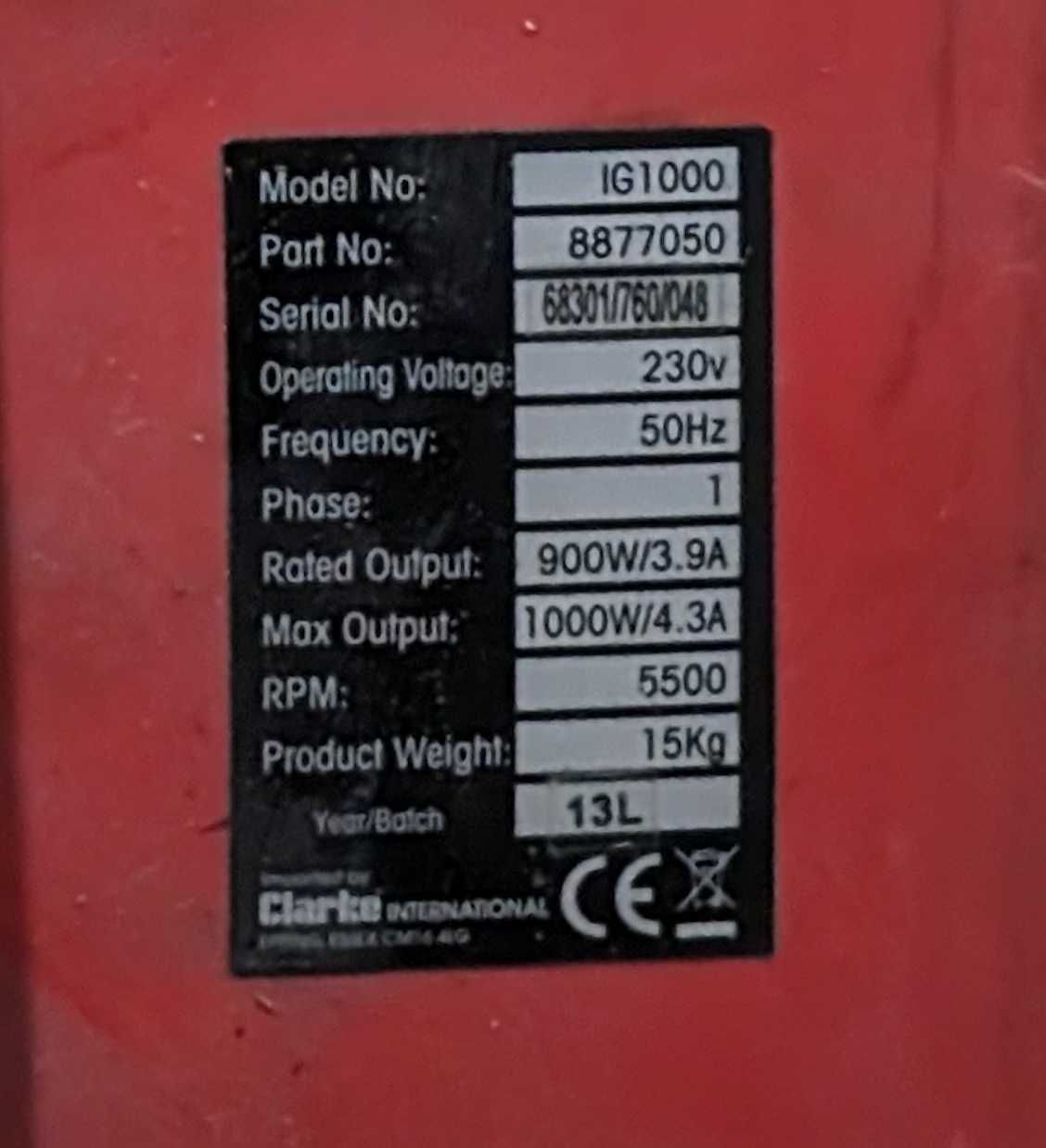 Інверторний Генератор CLARKE Power IG1000 - 1КВт Б/У