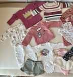 22 peças de roupa para menina/bebê 0 a 3 meses.