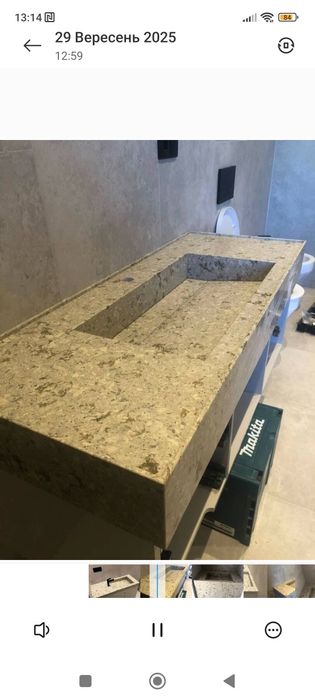 Займаюсь виробленням умивальників  з керамограніту