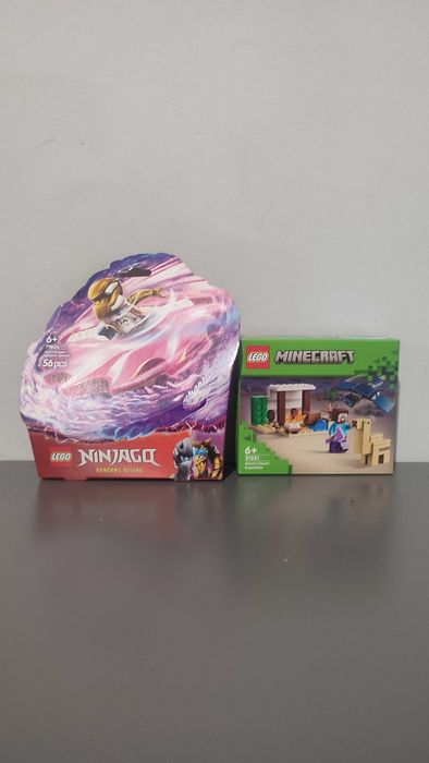 2 zestawy!! LEGO Minecraft 21251,Nowe +LEGO Ninjago 71824,Nowe