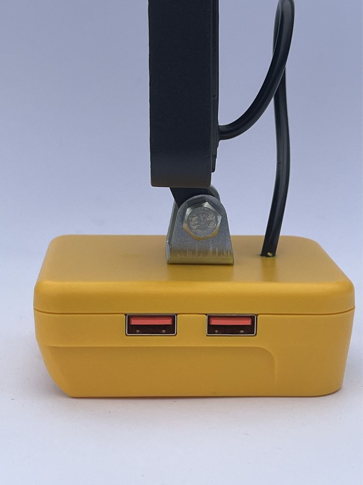 LAMPA LED DO DEWALT 18V/20V Halogen Roboczy LED + 2x USB