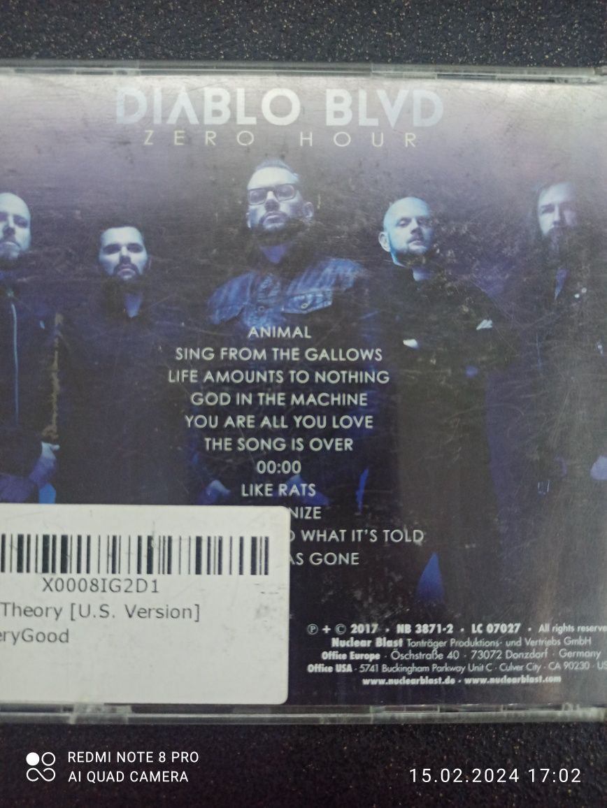 Diablo BLVD płyta CD Zero Hour