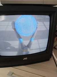 Телевизор JVC, 14", Model C-14T1 + спутниковая приставка