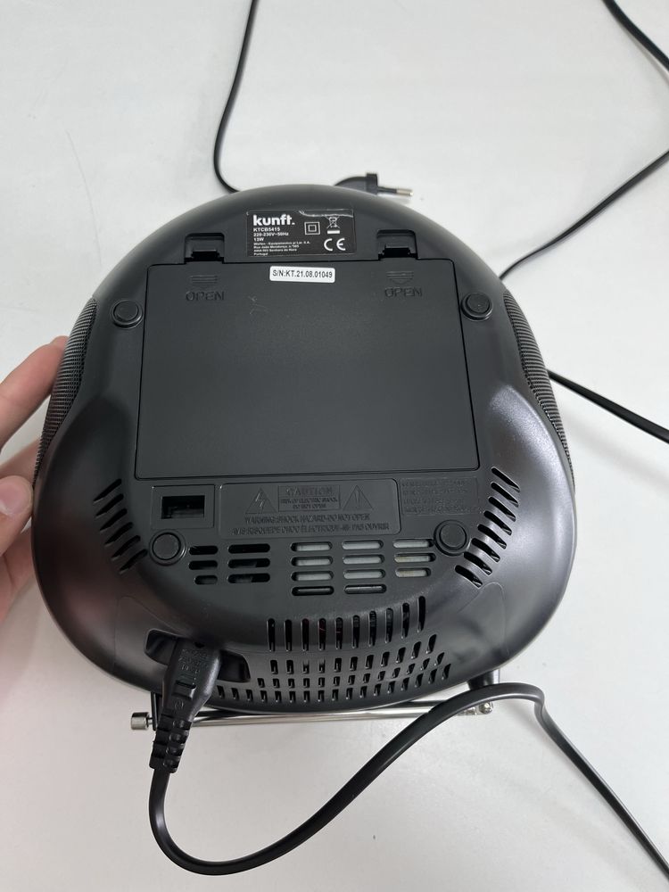 Rádio Boombox CD Kunft - Pilhas/corrente