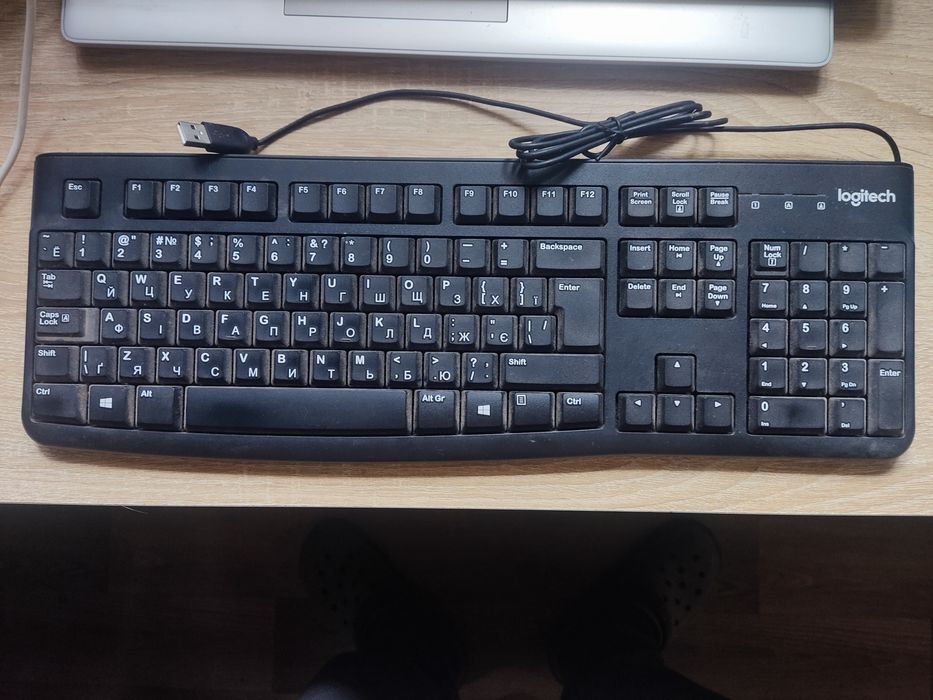 Клавіатура Logitech K120 USB українська