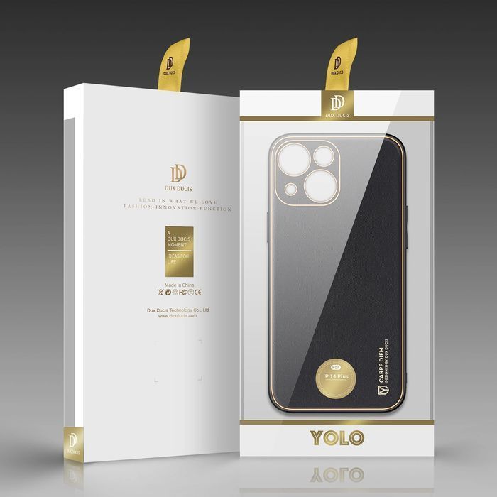 Dux Ducis Yolo etui iPhone 14 Plus elegancki pokrowiec czarny