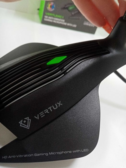 Мікрофон Vertux VertuMic-1 LED USB Black
