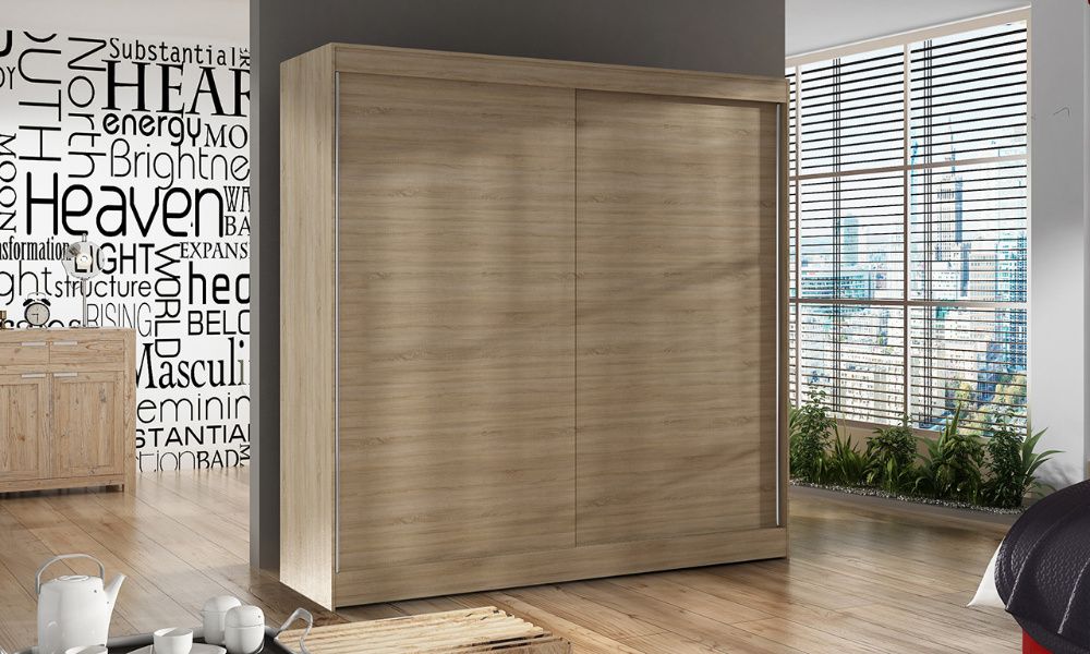 Szafa przesuwna BALI X 200 CM nowe KOLORY SZYBKA dostawa 7 dni