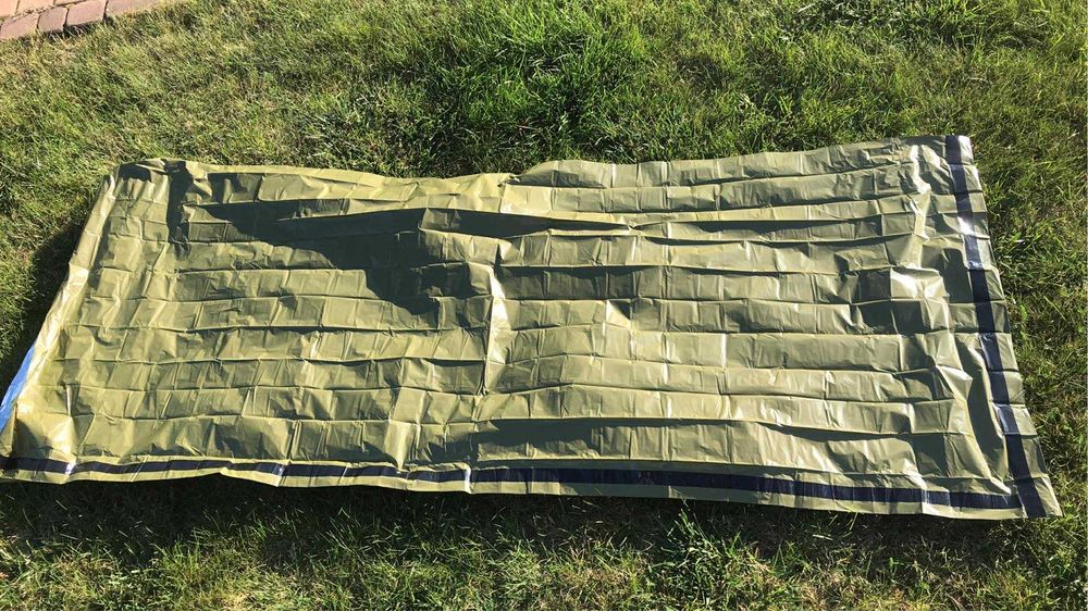 Wodoodporny śpiwór ratunkowy, folia, idealny do plecaka ewakuacyjnego