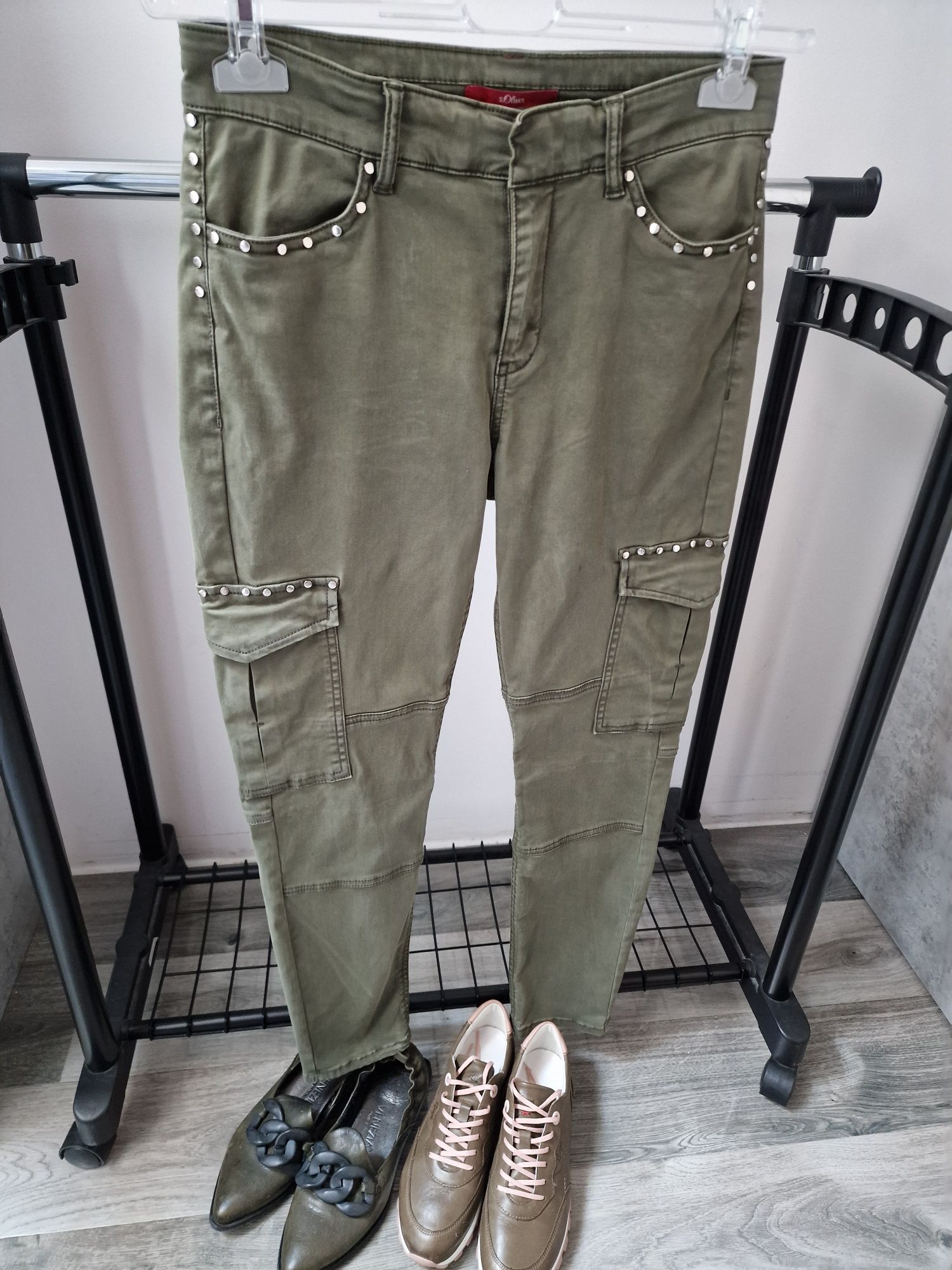 Spodnie Bojówki Khaki S.Oliwer 36