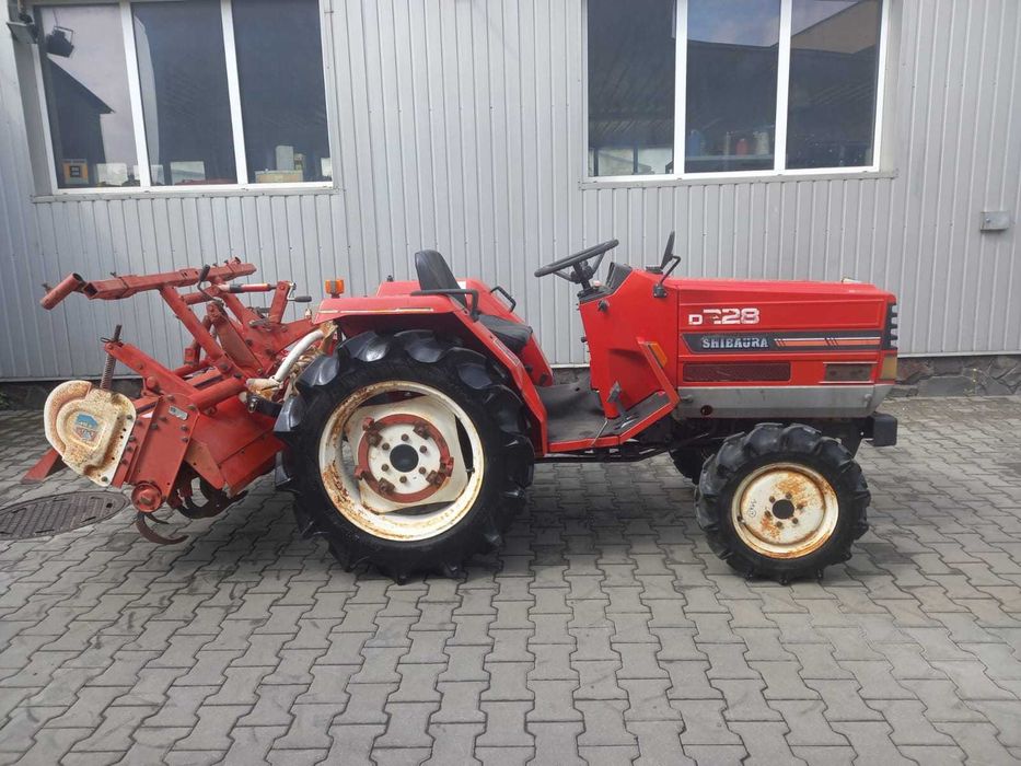 Japoński traktorek Shibaura D228 z glebogryzarką 4x4 22 km