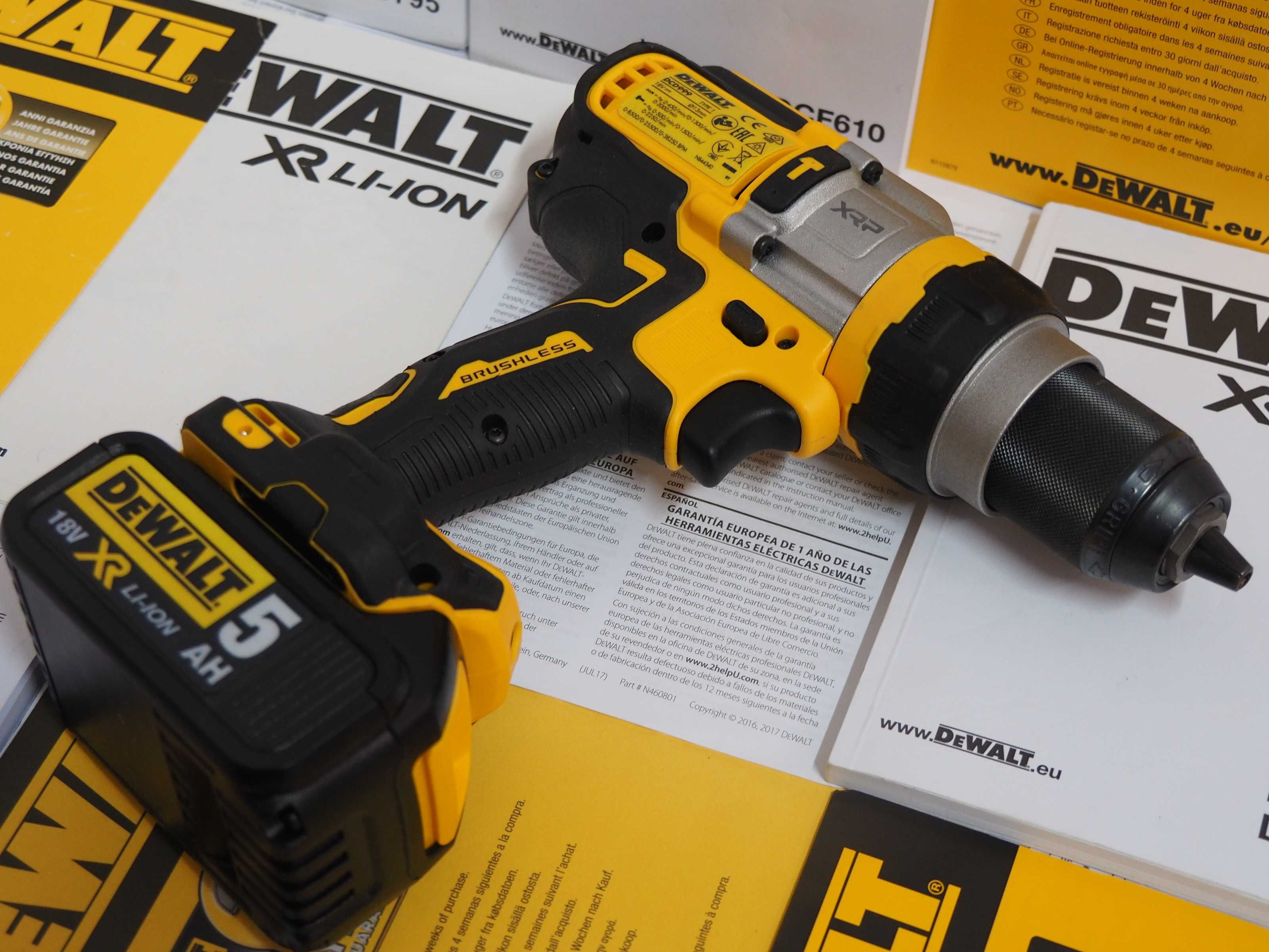 DEWALT DCD 999 wkretarka udarowa Mocy 126Nm +bateria 18v 5Ah