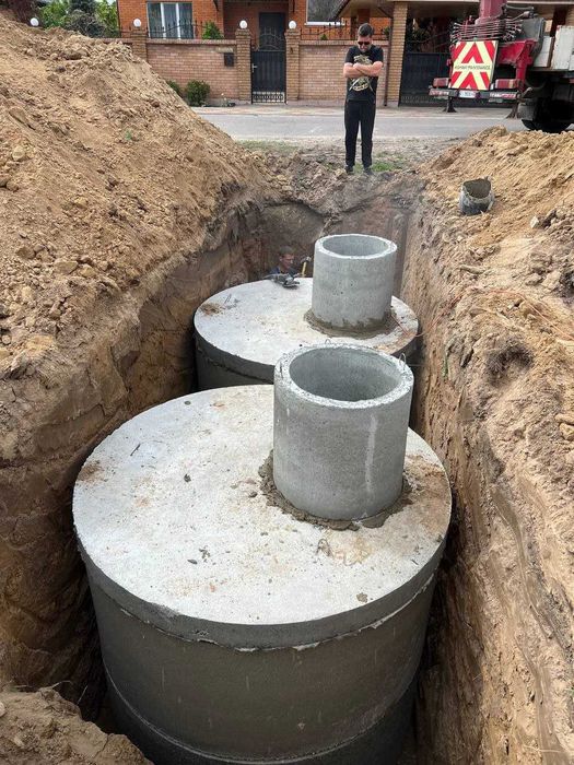 Септики під ключ, каналізації, котловани, вигрібні ями. Земляні роботи