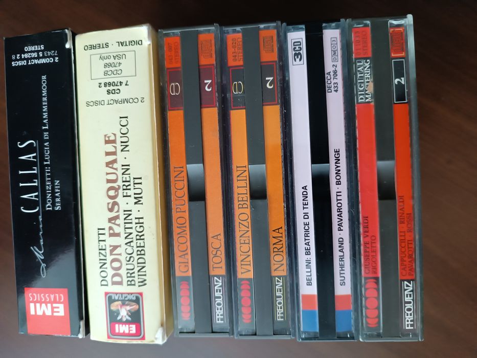 Opery Verdi Donizetti Bellini Puccini CD płyty Muzyka poważna