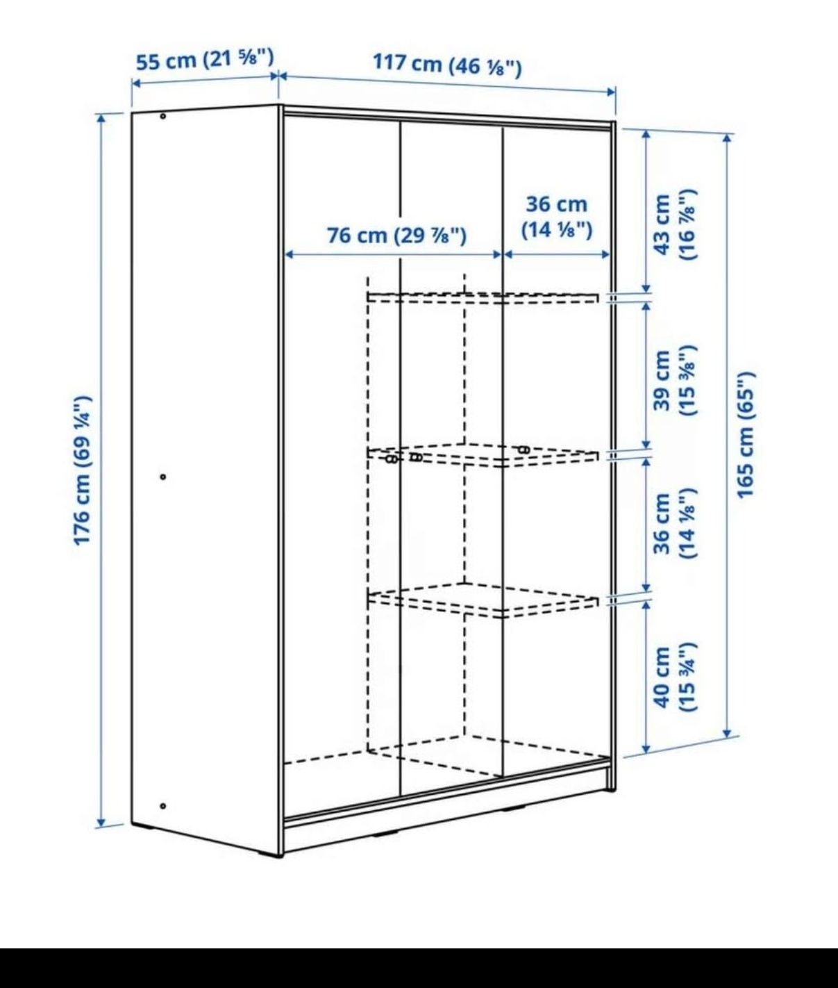 Roupeiro ikea branco