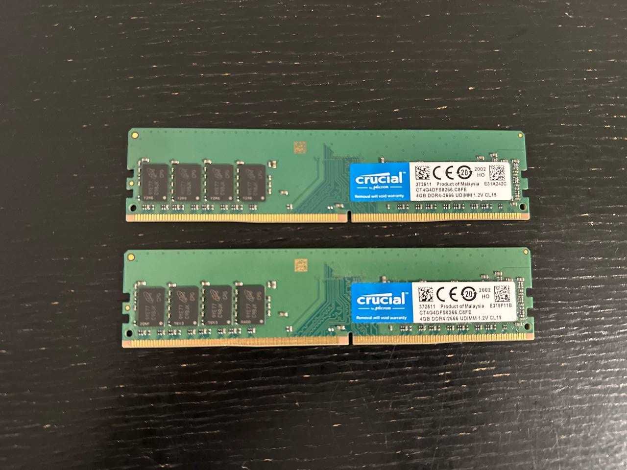 Оперативна пам'ять DDR4-2666 4GB Crucial (2 шт.)