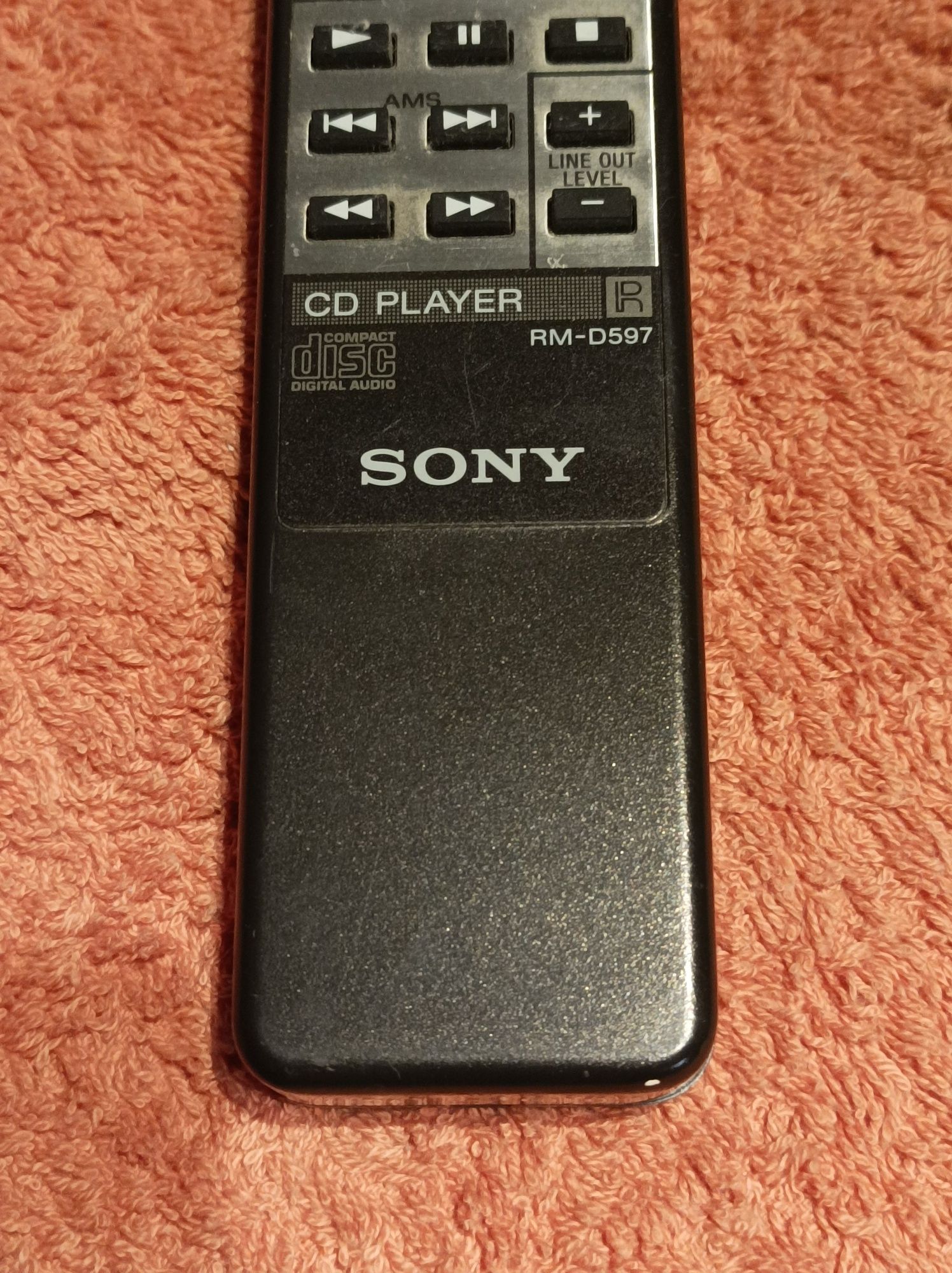 Oryginał!.Pilot Sony RM-D597,dla CD; XA-50ES,CDP-497,CDP-511,CDP-597.